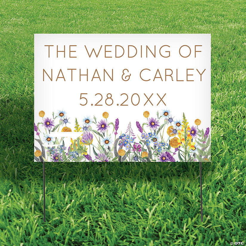 22" x 16" Personalized Garden Flower Double-Sided Yard Sign Image Thumbnail
