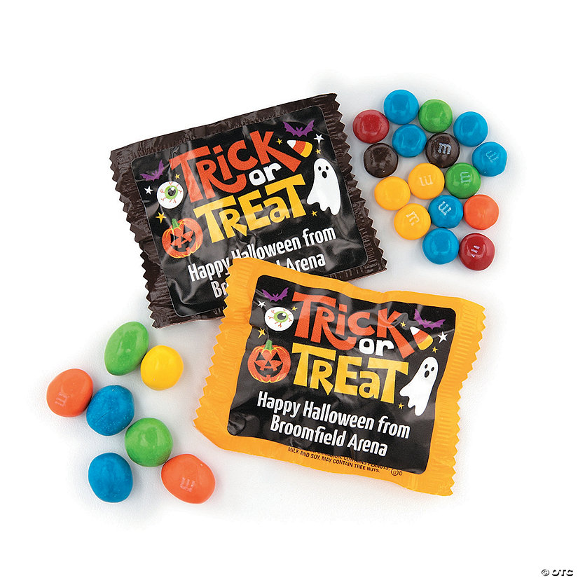 4 lbs. Bulk 96 Pc. Personalized Halloween M&M&#8217;s<sup>&#174;</sup> Fun Size Candy Pack Assortment Image Thumbnail