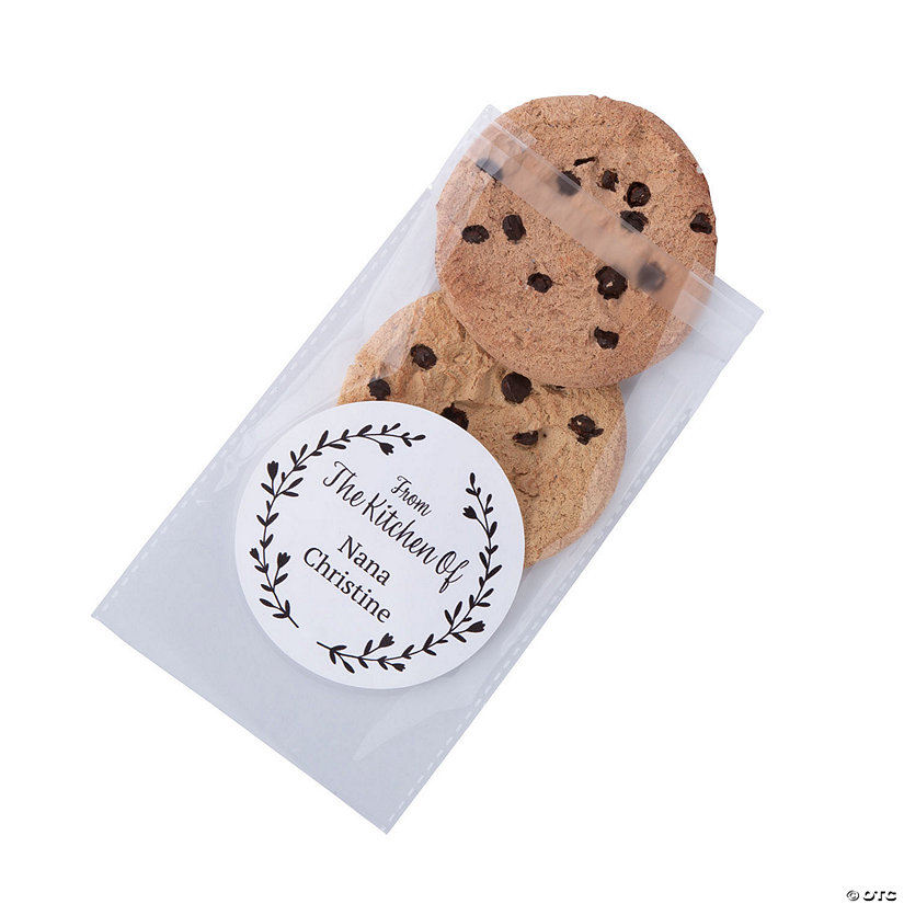 5" x 5" Bulk 144 Pc. Personalized From the Kitchen of Clear Plastic Cookie Bags Image Thumbnail