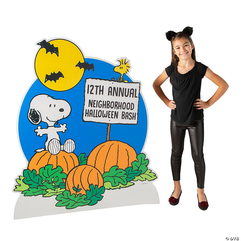 52 1/2" Personalized Peanuts<sup>&#174;</sup> Snoopy Halloween Cardboard Cutout Stand-Up Image Thumbnail