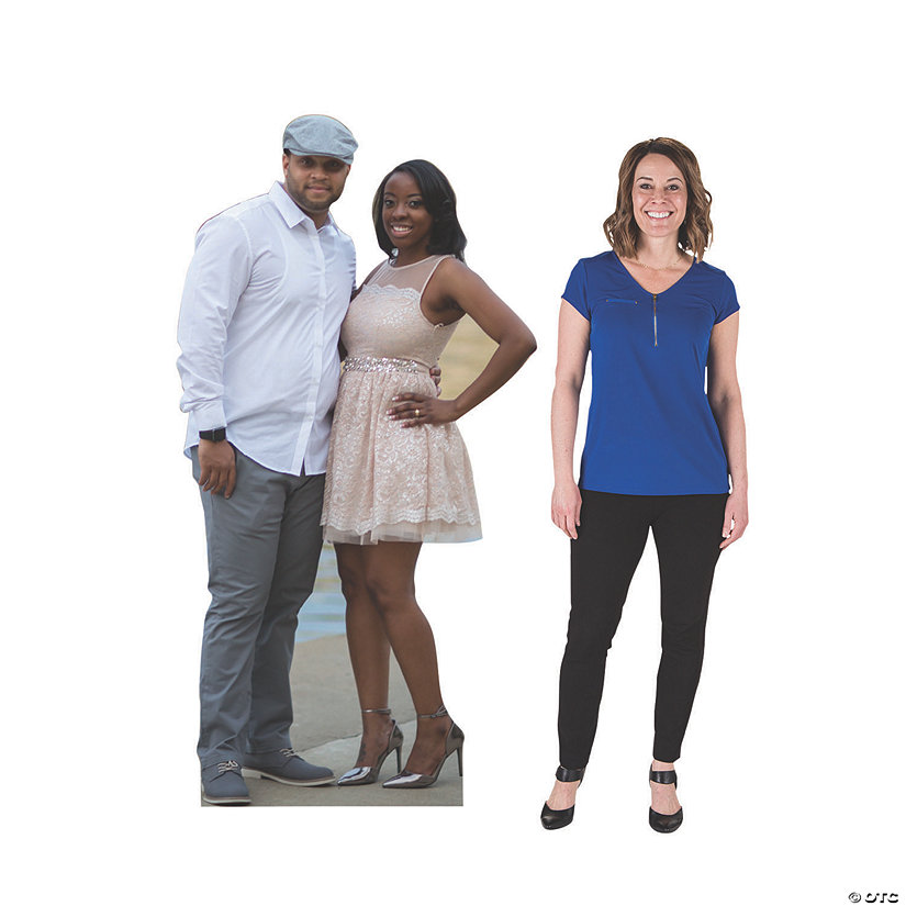 6 Ft. Custom Photo 2-Person Life-Size Cardboard Cutout Stand-Up Image Thumbnail