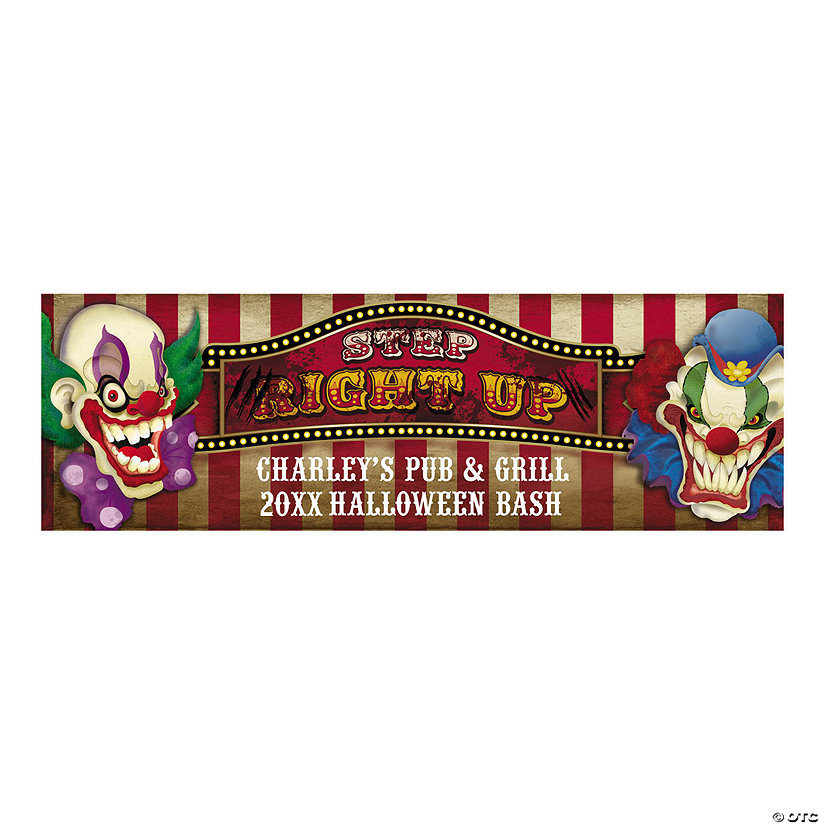Big Top Terror Halloween Custom Banner - Medium Image