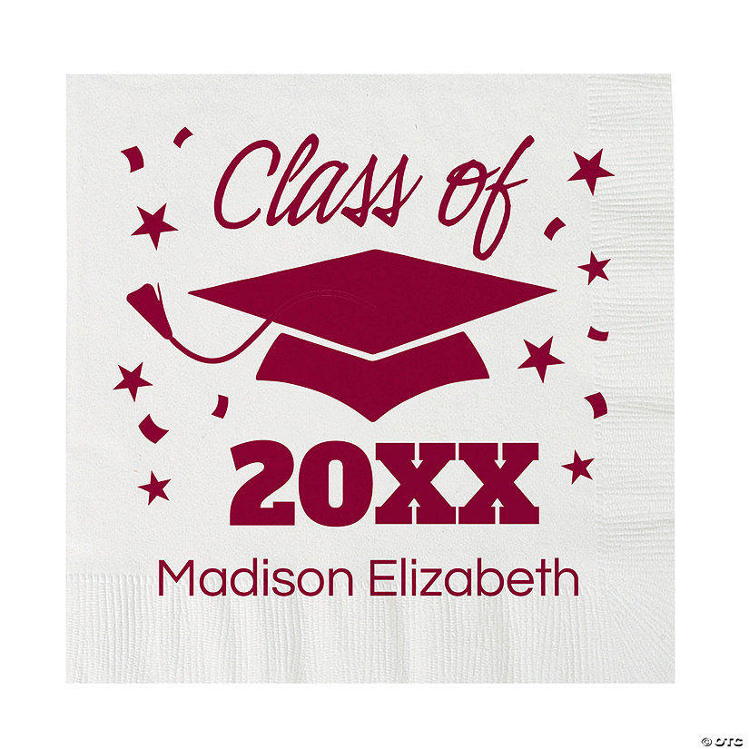 Bulk 50 Ct. Personalized Class of Luncheon Napkins Image Thumbnail