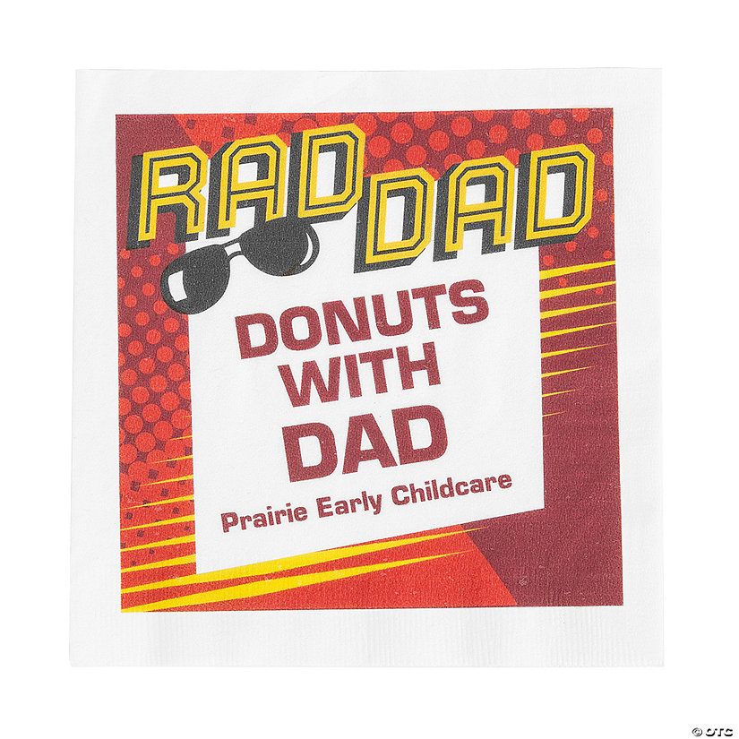 Bulk 50 Ct. Personalized Father&#8217;s Day Rad Dad Luncheon Napkins Image Thumbnail