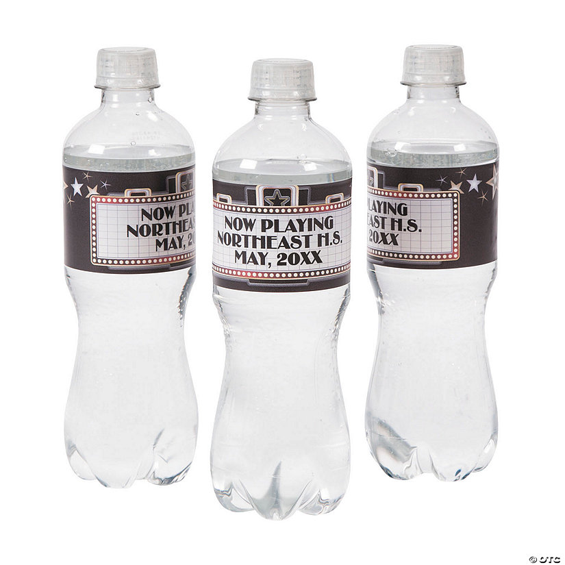 Bulk 50 Pc. Personalized Premiere Water Bottle Labels Image Thumbnail
