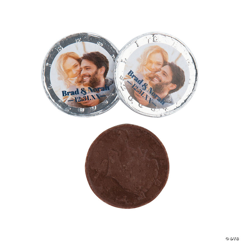 Custom Photo Chocolate Coins - 76 Pc. Image