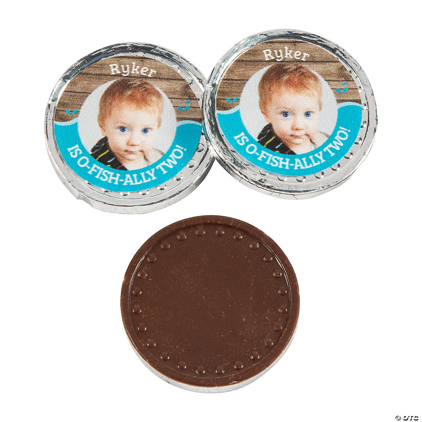 Custom Photo Little Fisherman Chocolate Coins - 76 Pc. Image Thumbnail
