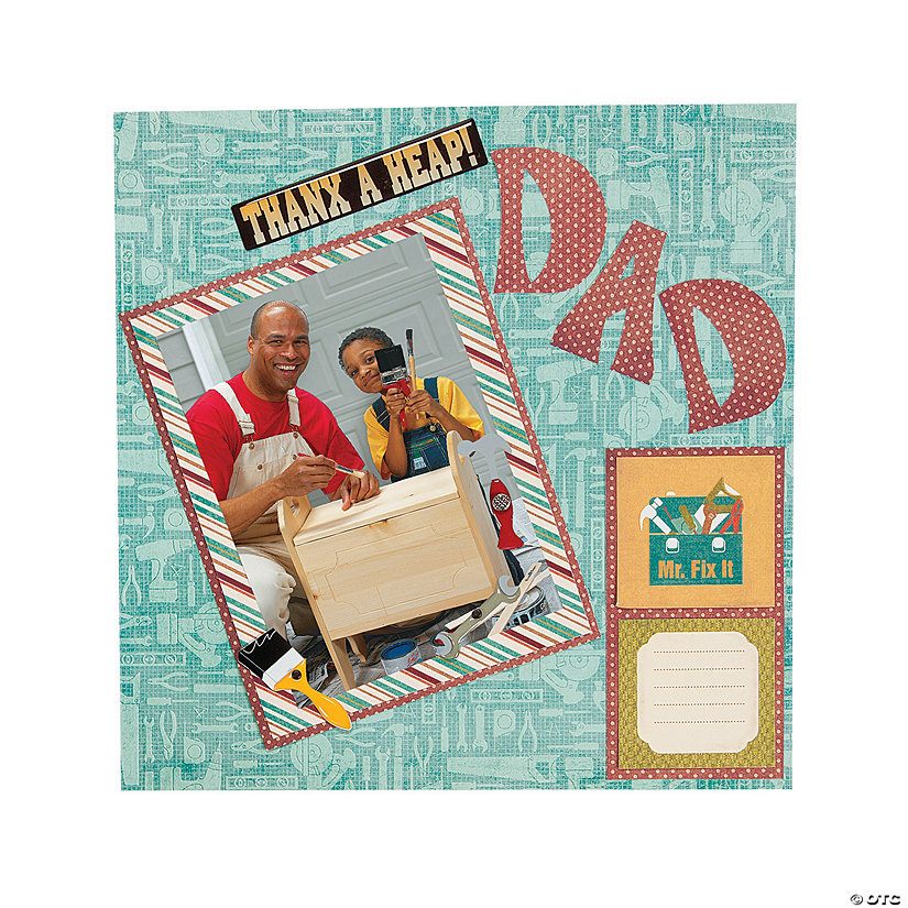 Father's Day Scrapbook Page Idea Image