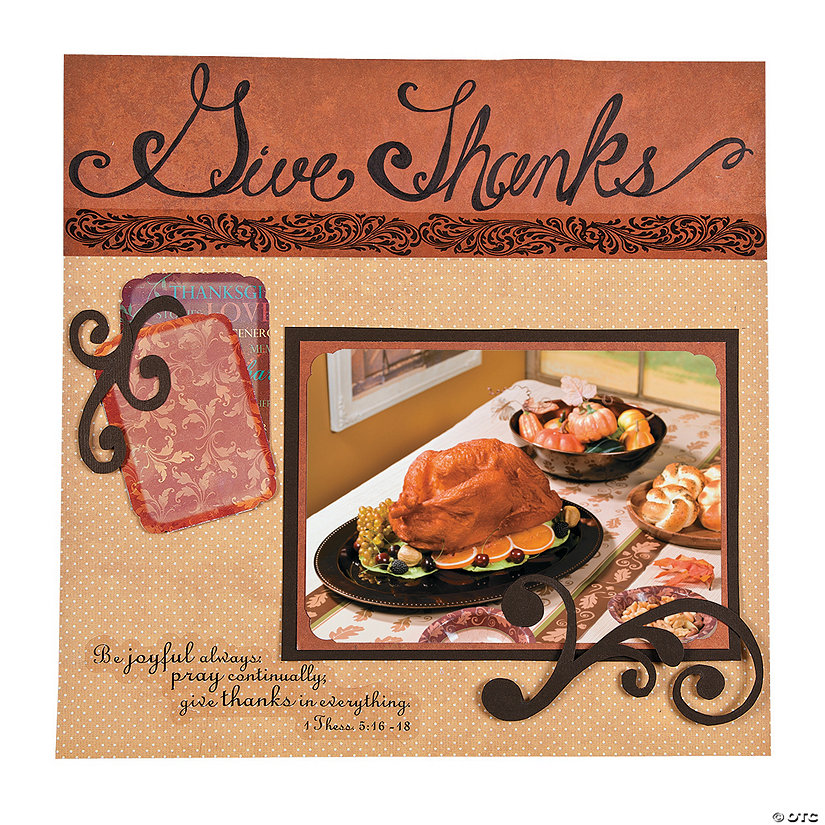 Give Thanks Scrapbook Page Idea Image