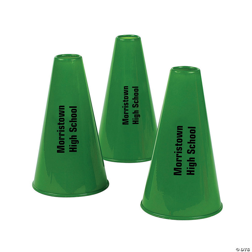 Green Personalized Megaphones - 12 Pc. Image
