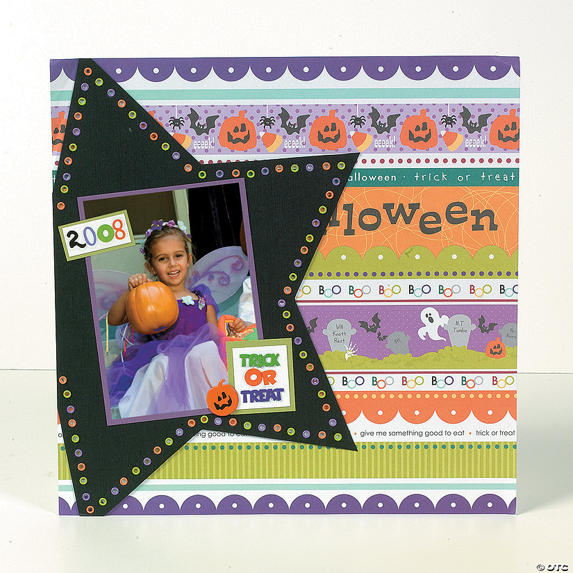 Halloween Star Finished Page Idea Image