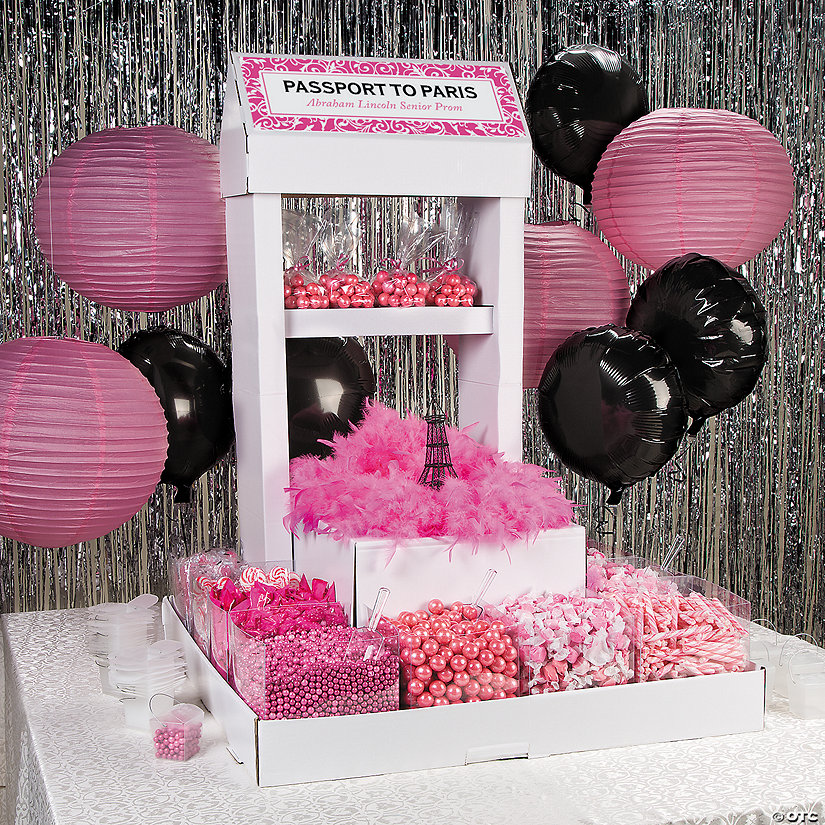 Hot Pink Wedding Candy Buffet Idea Image Thumbnail