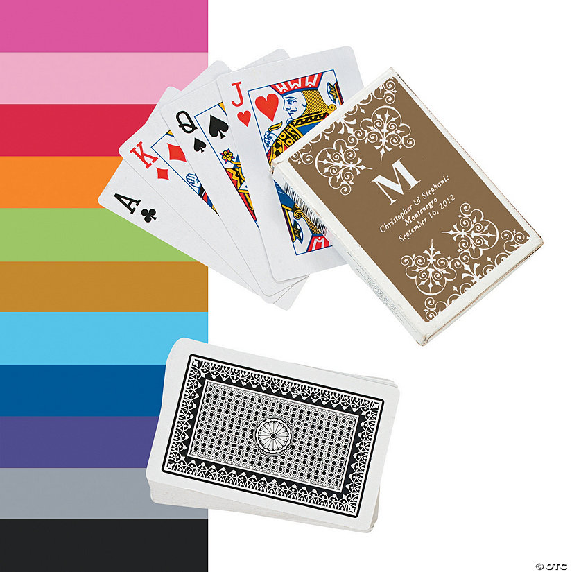 Monogrammed Playing Cards Image