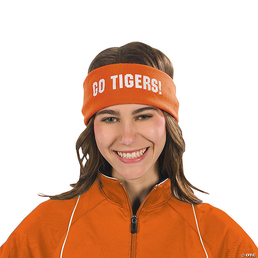 Orange Personalized Headbands - 12 Pc. Image