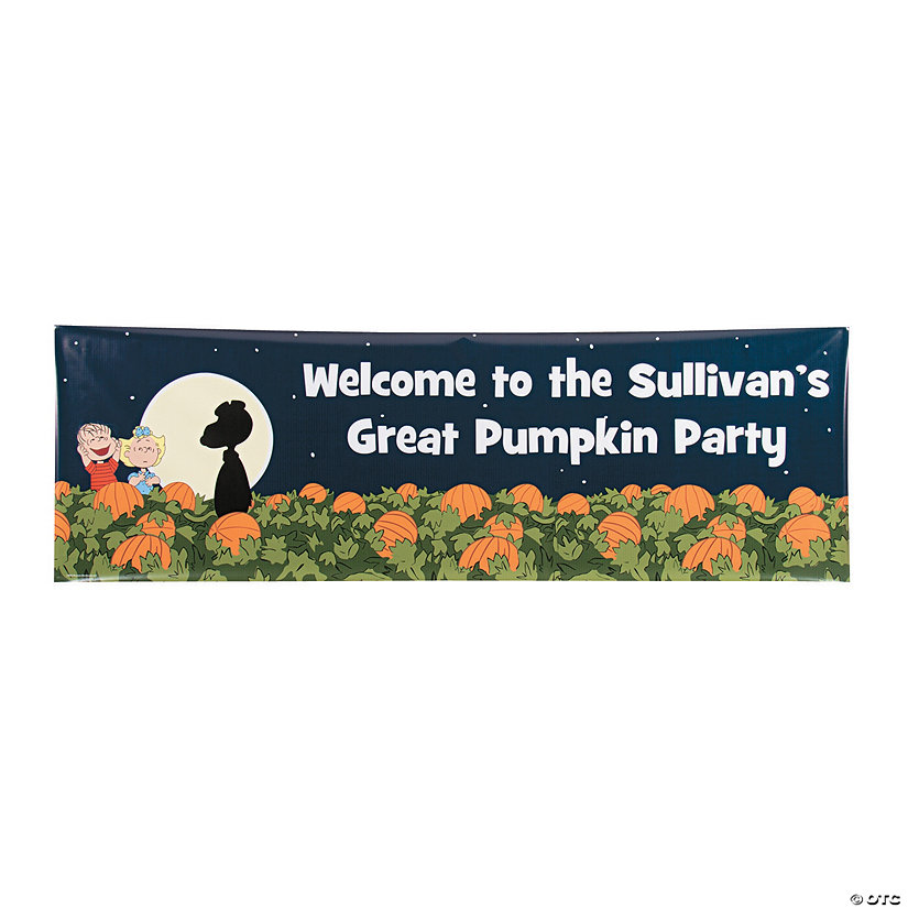Peanuts<sup>&#174;</sup> Great Pumpkin Halloween Custom Banner - Medium Image