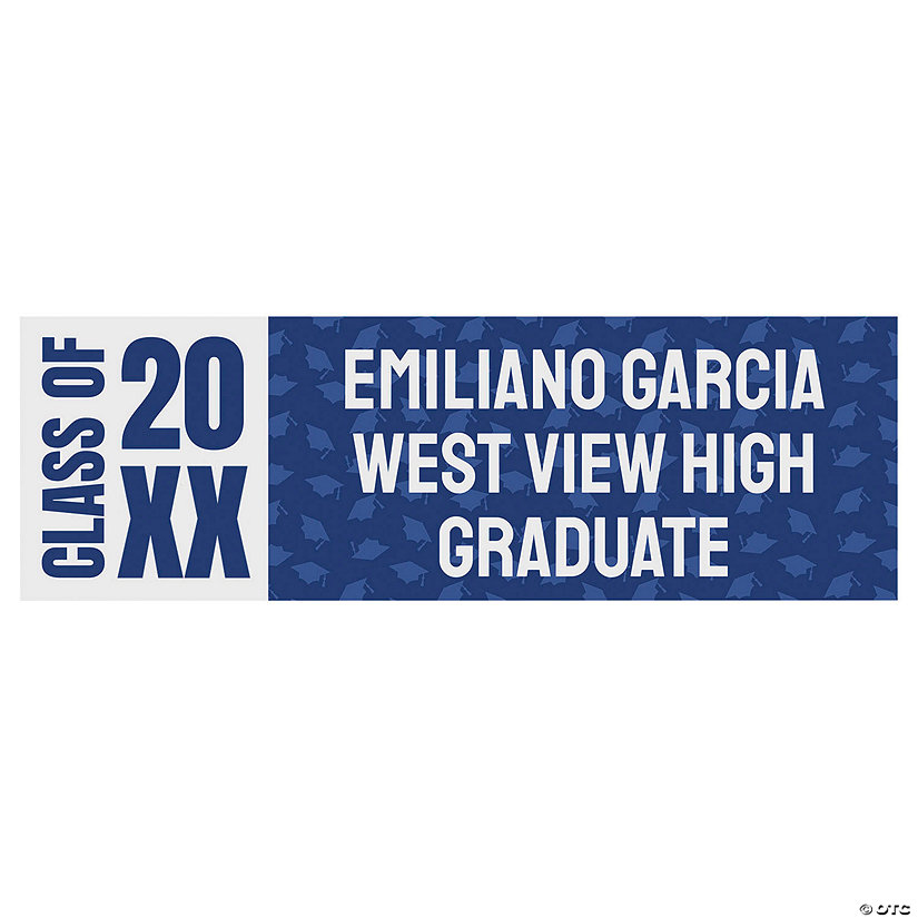 Personalized Basic Graduation Banner - Medium Image Thumbnail