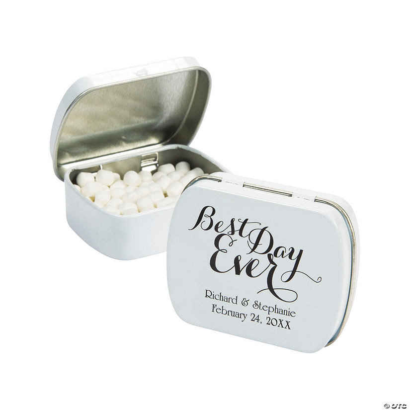 Personalized Best Day Ever Mint Tins - 24 Pc. Image