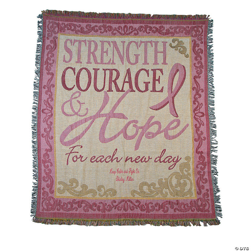 Personalized Breast Cancer Awareness Throw Image