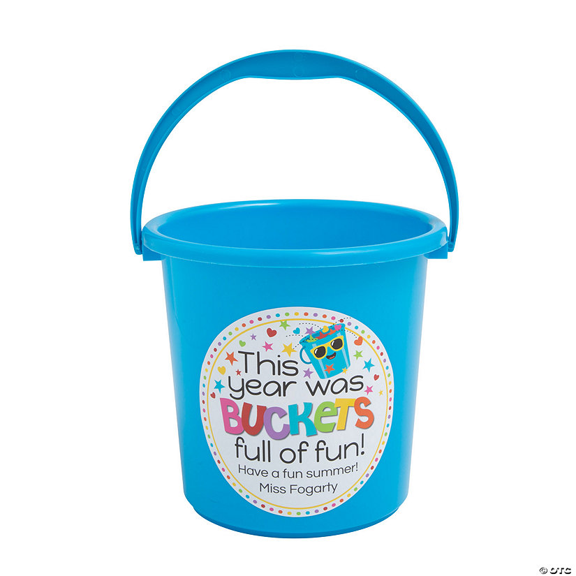 Personalized Buckets of Fun Sand Buckets &#8211; 12 Pc. Image Thumbnail