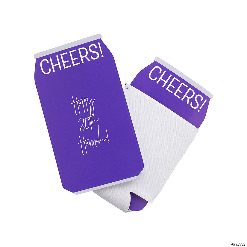 Personalized Can-Shaped Card Holders for Can Coolers - 12 Pc. Image Thumbnail