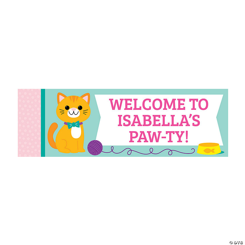 Personalized Cat Banner - Small Image Thumbnail