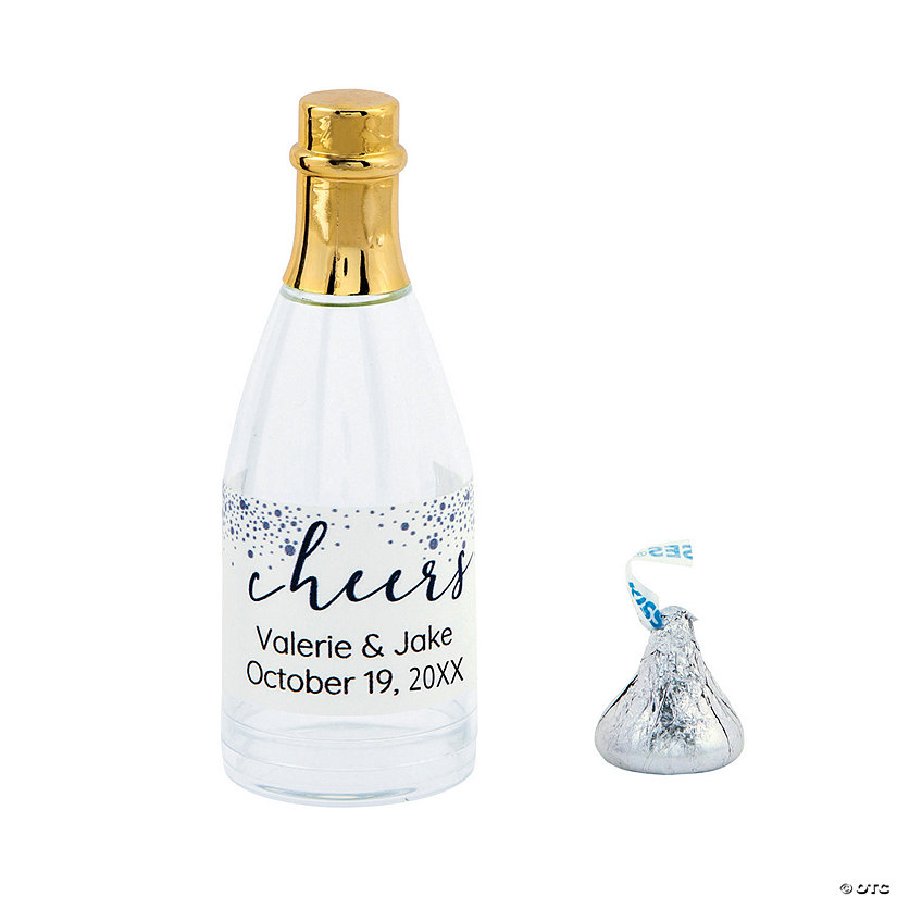 Personalized Cheers Champagne Bottle Favor Containers - 12 Pc. Image