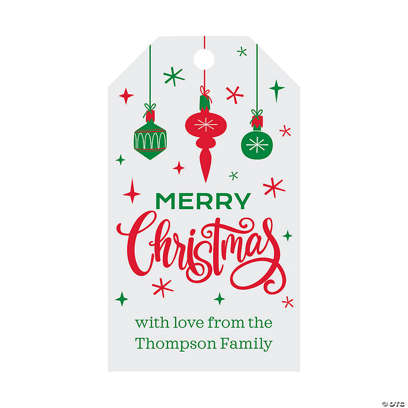 Personalized Christmas Gift Tags - 24 Pc. Image Thumbnail