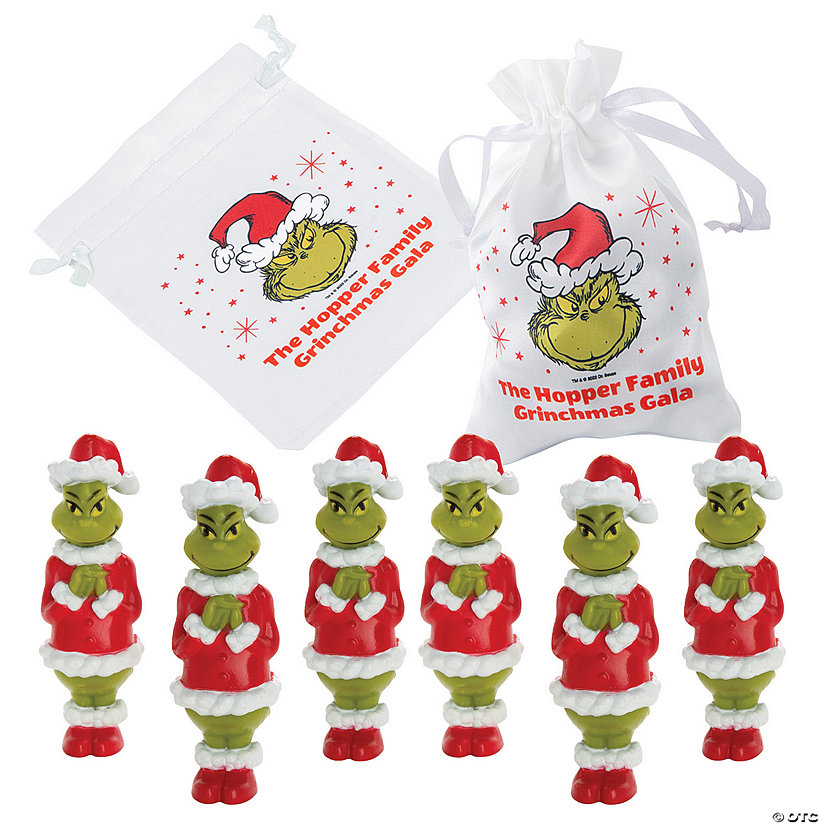 Personalized Dr. Seuss&#8482; The Grinch Favor Bag & Toy Handout Kit for 24 Image Thumbnail