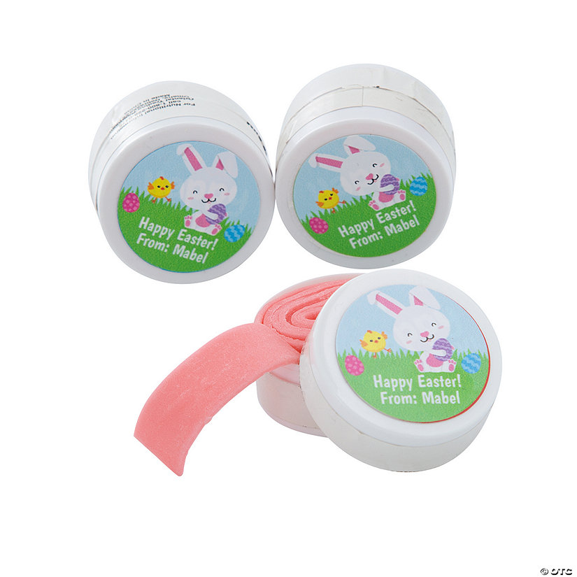 Personalized Easter Roll Tape Gum - 12 Pc. Image Thumbnail