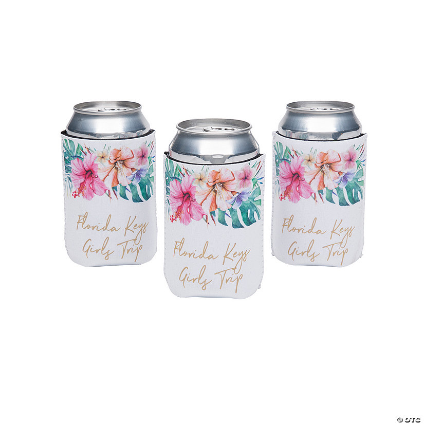 Personalized Elevated Luau Can Coolers - 12 Pc. Image Thumbnail