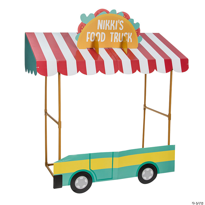 Personalized Food Truck Tabletop Hut with Frame - 7 Pc. Image Thumbnail