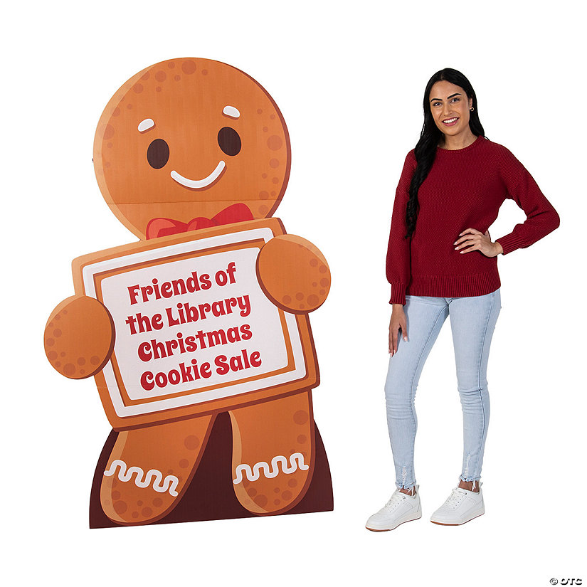 Personalized Gingerbread Life-Size Cardboard Cutout Stand-Up Image Thumbnail