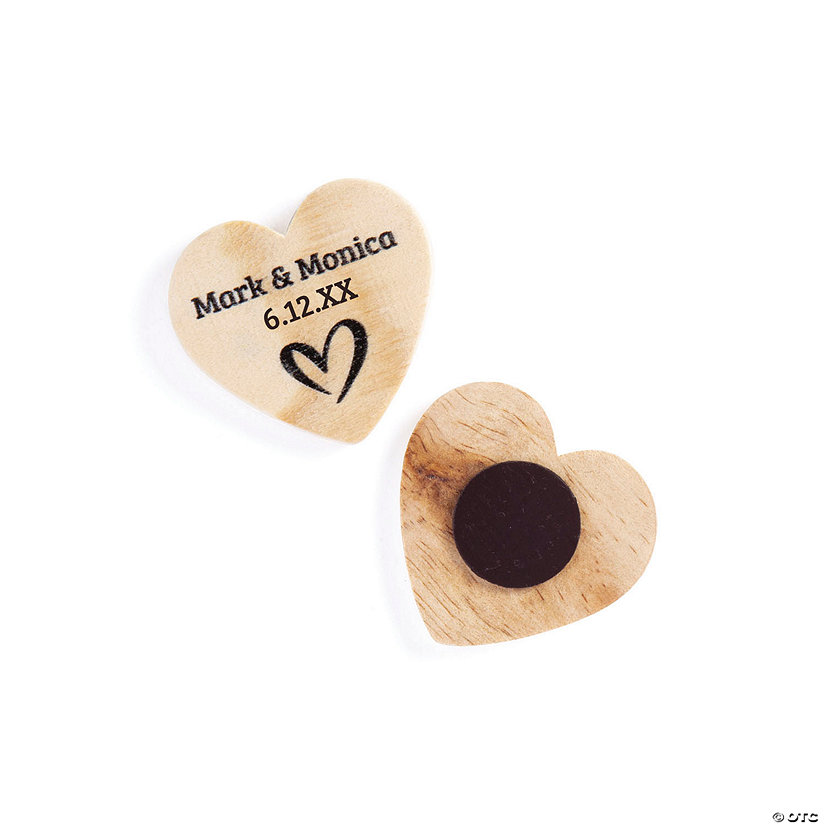 Personalized Heart Magnets - 24 Pc. Image