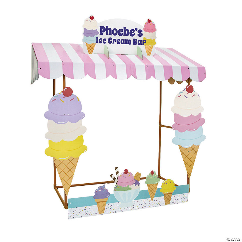 Personalized Ice Cream Tabletop Hut with Frame - 7 Pc. Image Thumbnail
