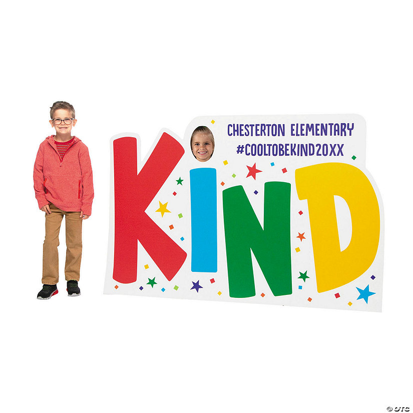 Personalized Kind Photo Cardboard Cutout Stand-Up Image Thumbnail