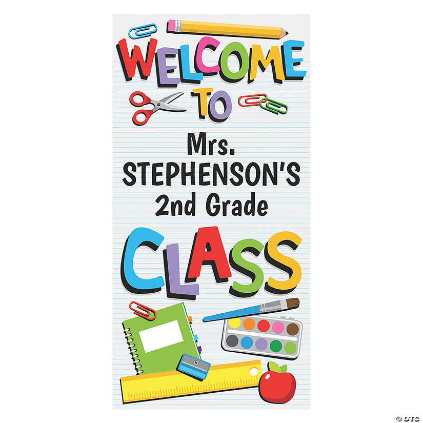 Personalized Large Welcome to the Classroom Door Banner Image Thumbnail