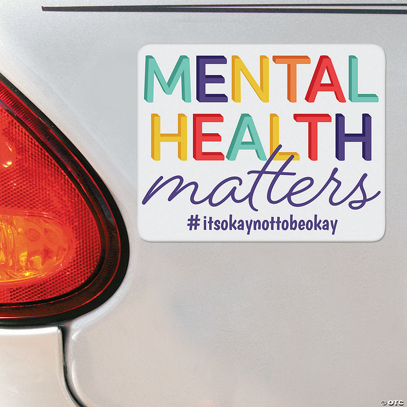 Personalized Mental Health Matters Car Magnets - 12 Pc. Image Thumbnail