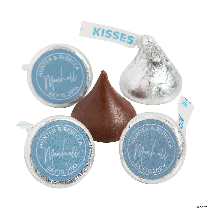Personalized Modern Last Name Hershey&#8217;s<sup>&#174;</sup> Kisses<sup>&#174;</sup> Stickers - 60 Pc. Image