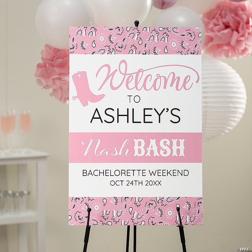 Personalized Nashville Bachelorette Welcome Sign Image Thumbnail