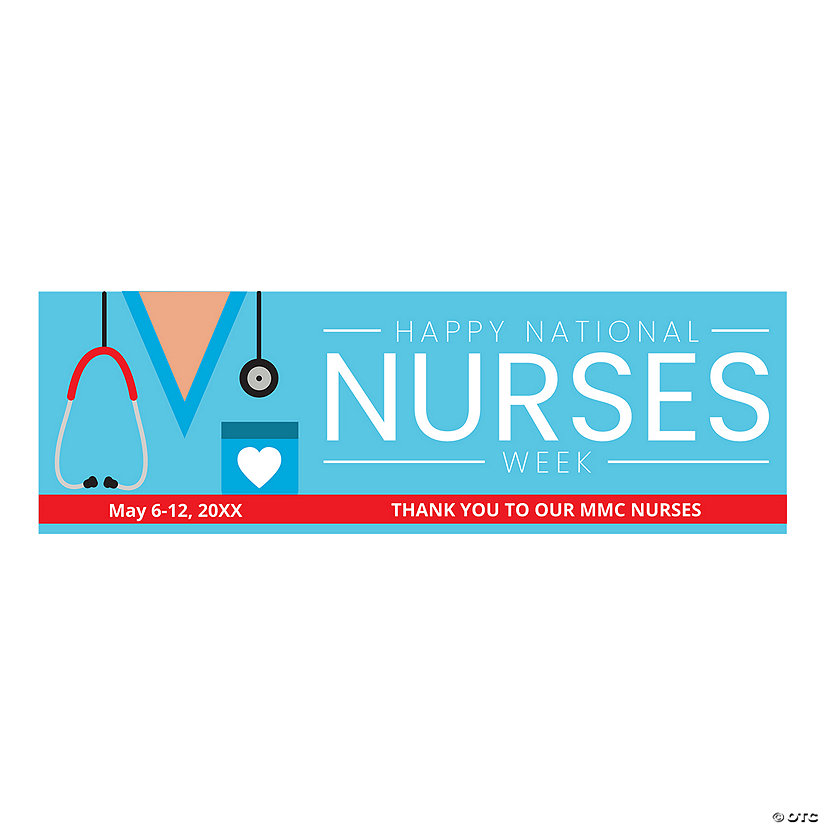 Personalized National Nurses Week Banner - Medium Image Thumbnail