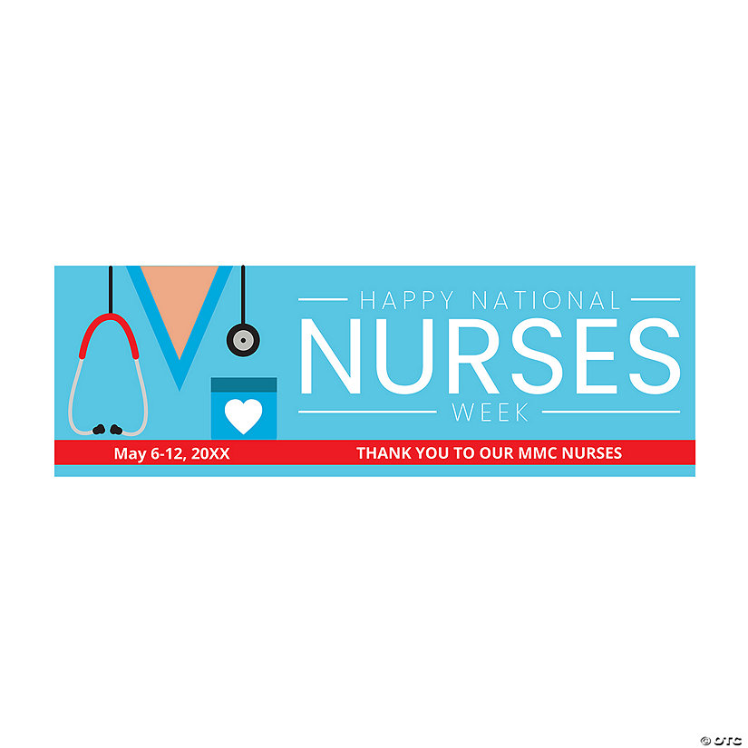 Personalized National Nurses Week Banner - Small Image Thumbnail