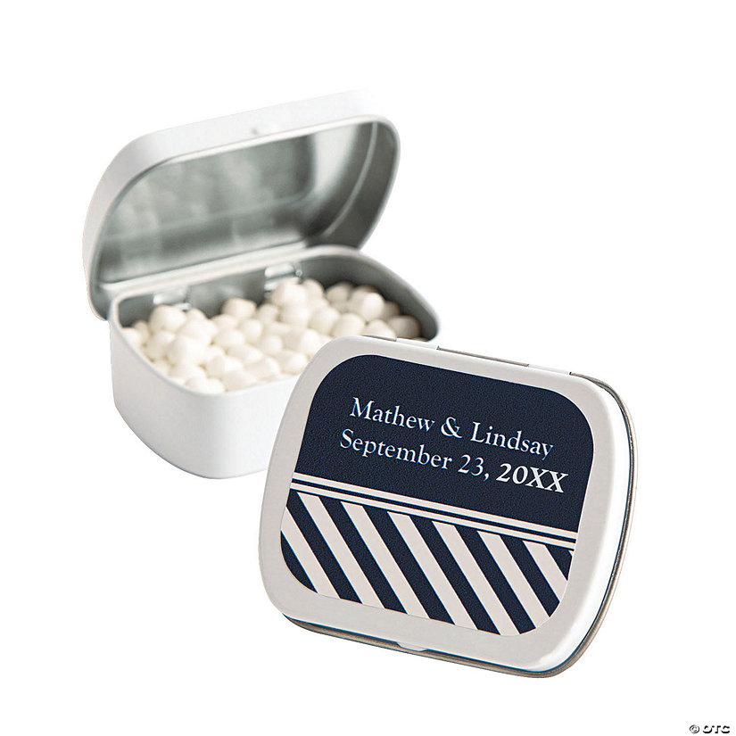Personalized Nautical Mint Tins - 24 Pc. Image