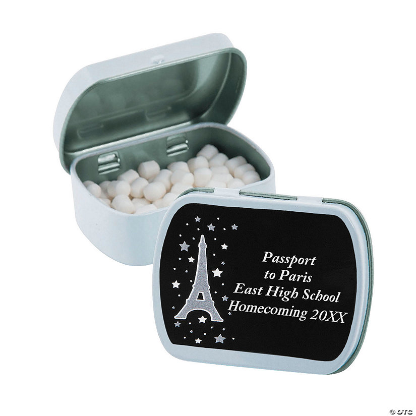 Personalized Paris Mint Tins - 24 Pc. Image