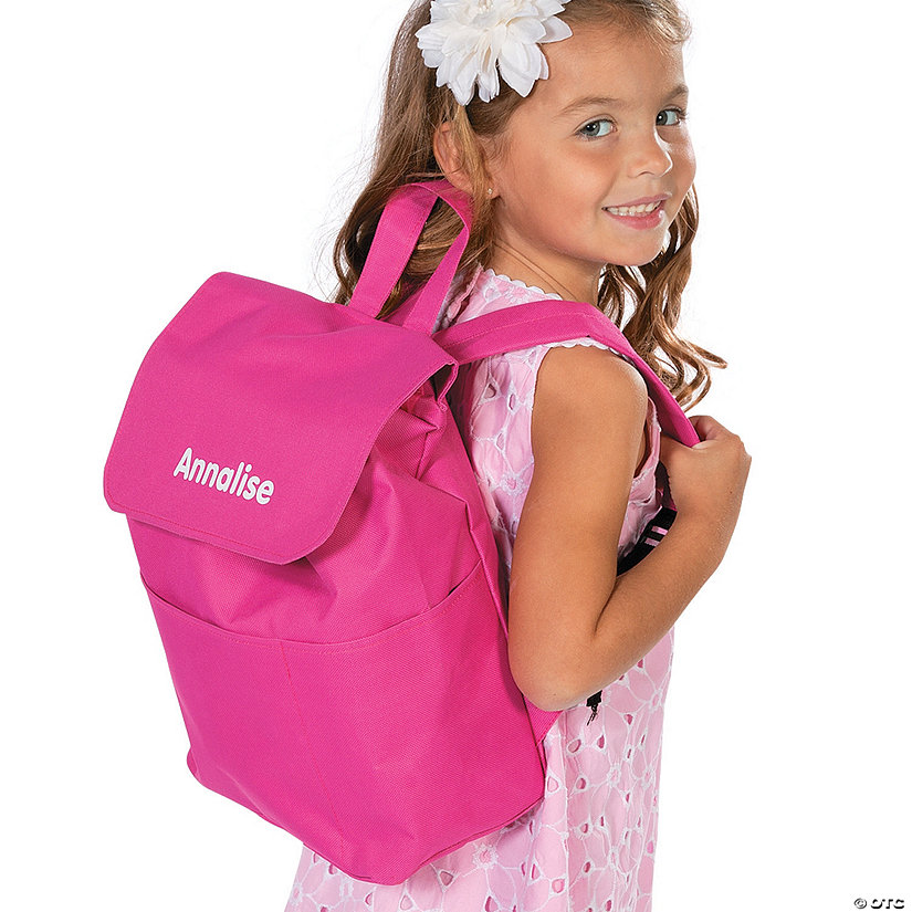 Personalized Pink Backpack Image