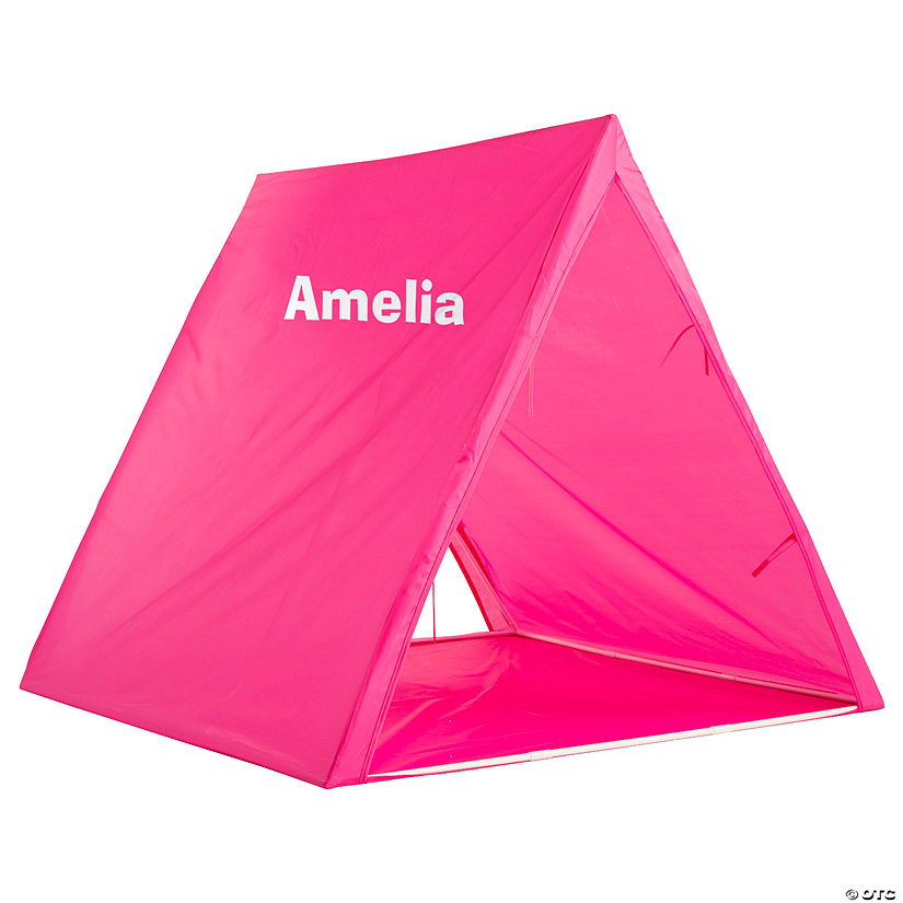 Personalized Pink Sleepover Tent Image Thumbnail