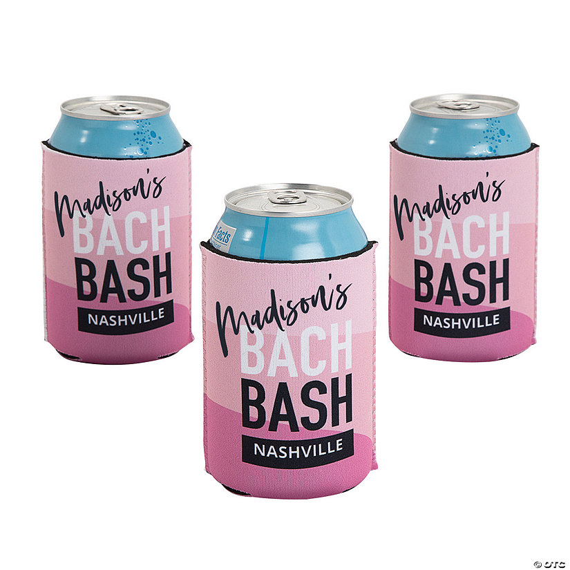 Personalized Premium Bachelorette Party Can Coolers - 12 Pc. Image Thumbnail