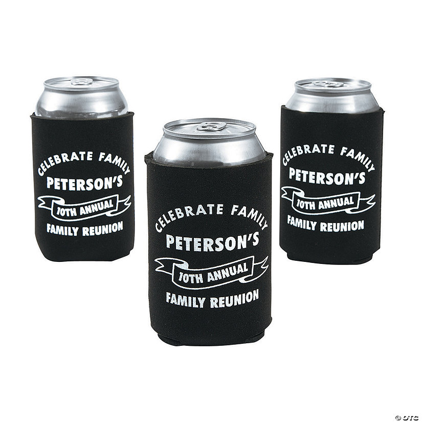 Personalized Premium Family Reunion Neoprene Can Coolers - 48 Pc. Image Thumbnail