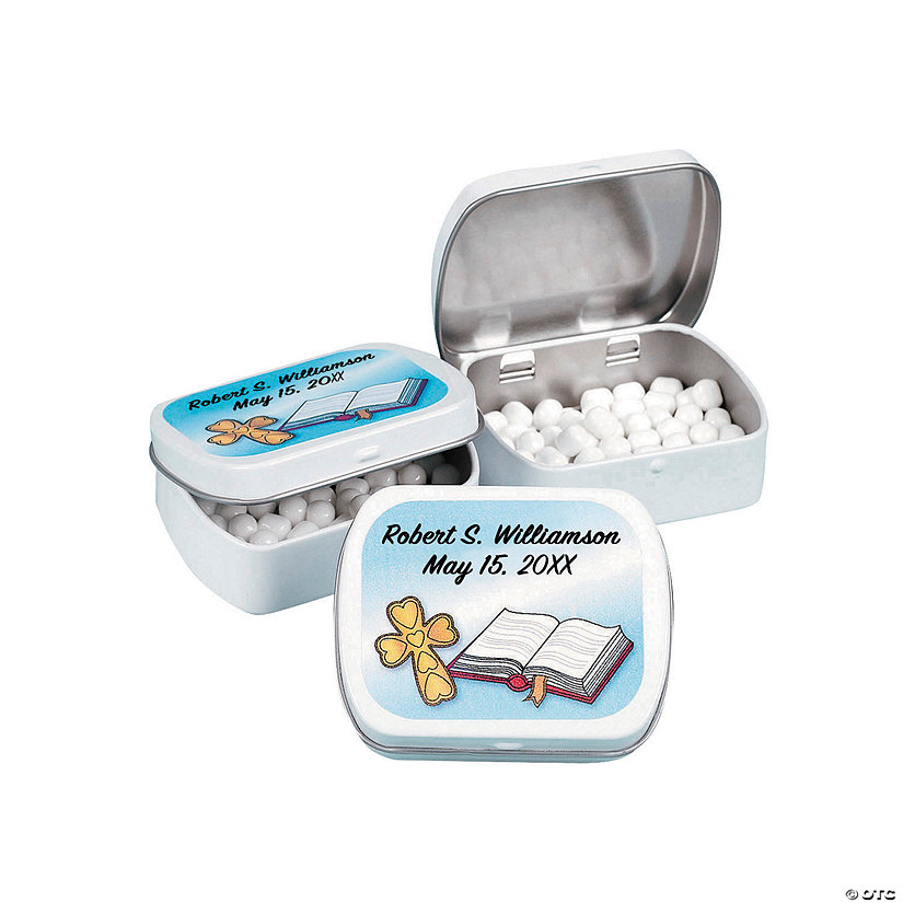 Personalized Religious Mint Tins - 24 Pc. Image