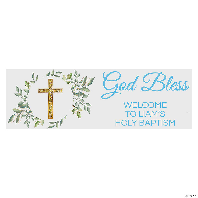 Personalized Religious Occasion Banner - Large Image Thumbnail