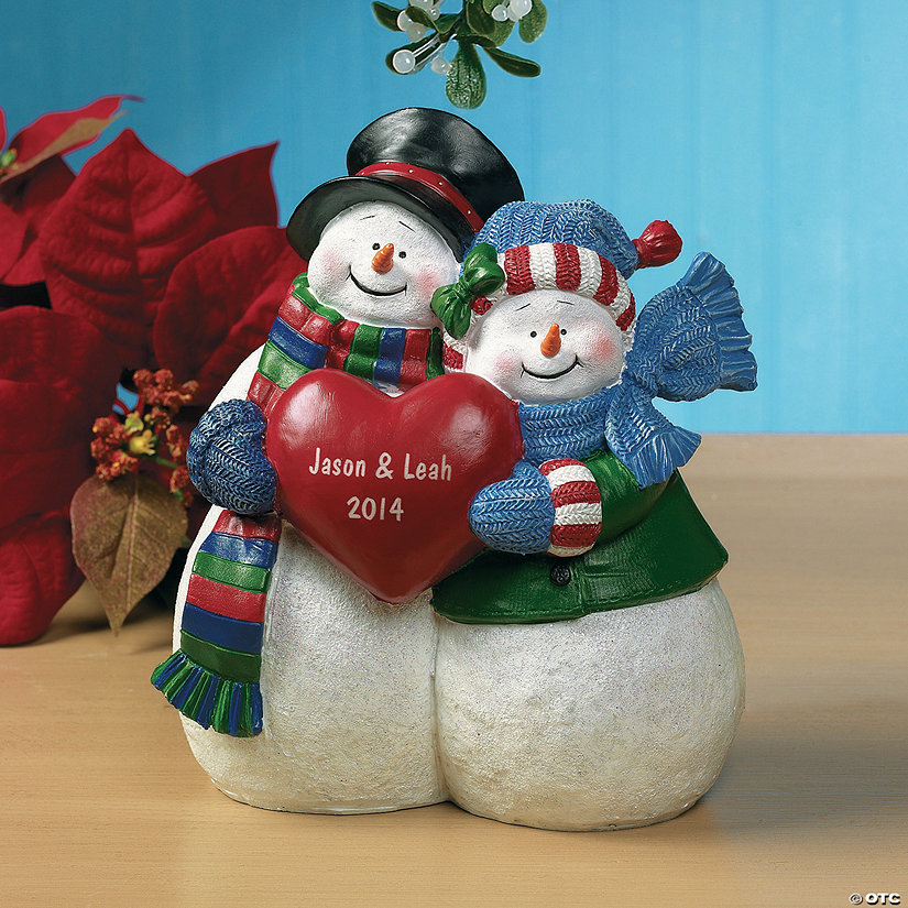 Personalized Snow Couple Sweethearts Image